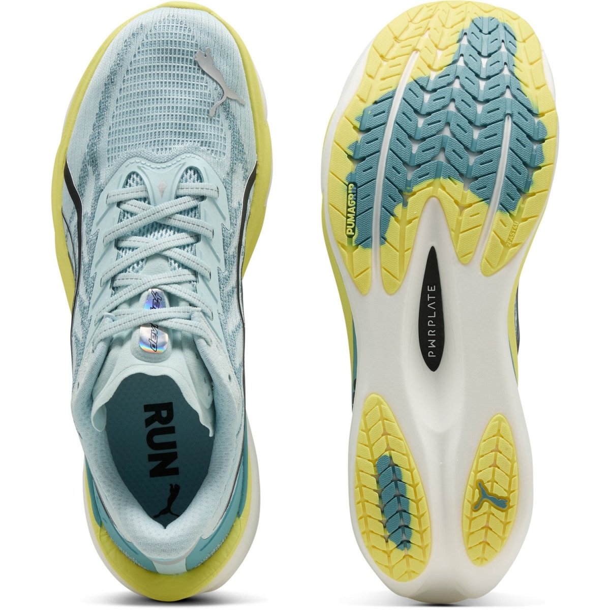Puma Men's Deviate Nitro 4 Running Shoes - Baltic Sea Blue/Fresh Water
