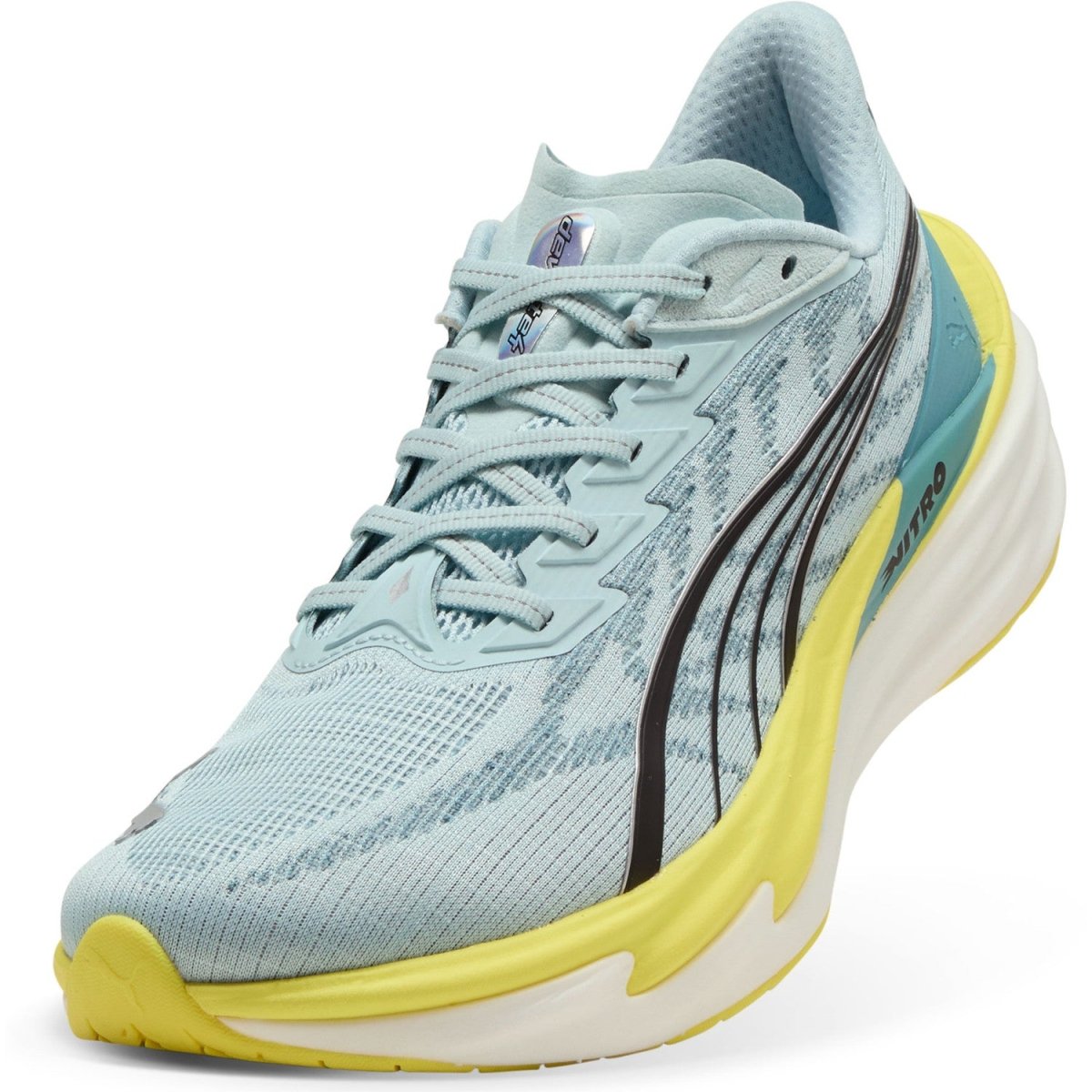 Puma Men's Deviate Nitro 4 Running Shoes - Baltic Sea Blue/Fresh Water