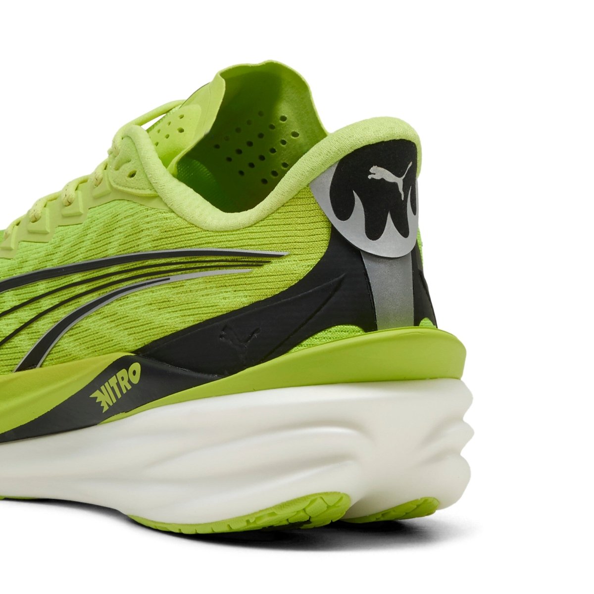 Puma Men's Deviate Nitro 4 Running Shoes - Sunny Lime/Puma Black