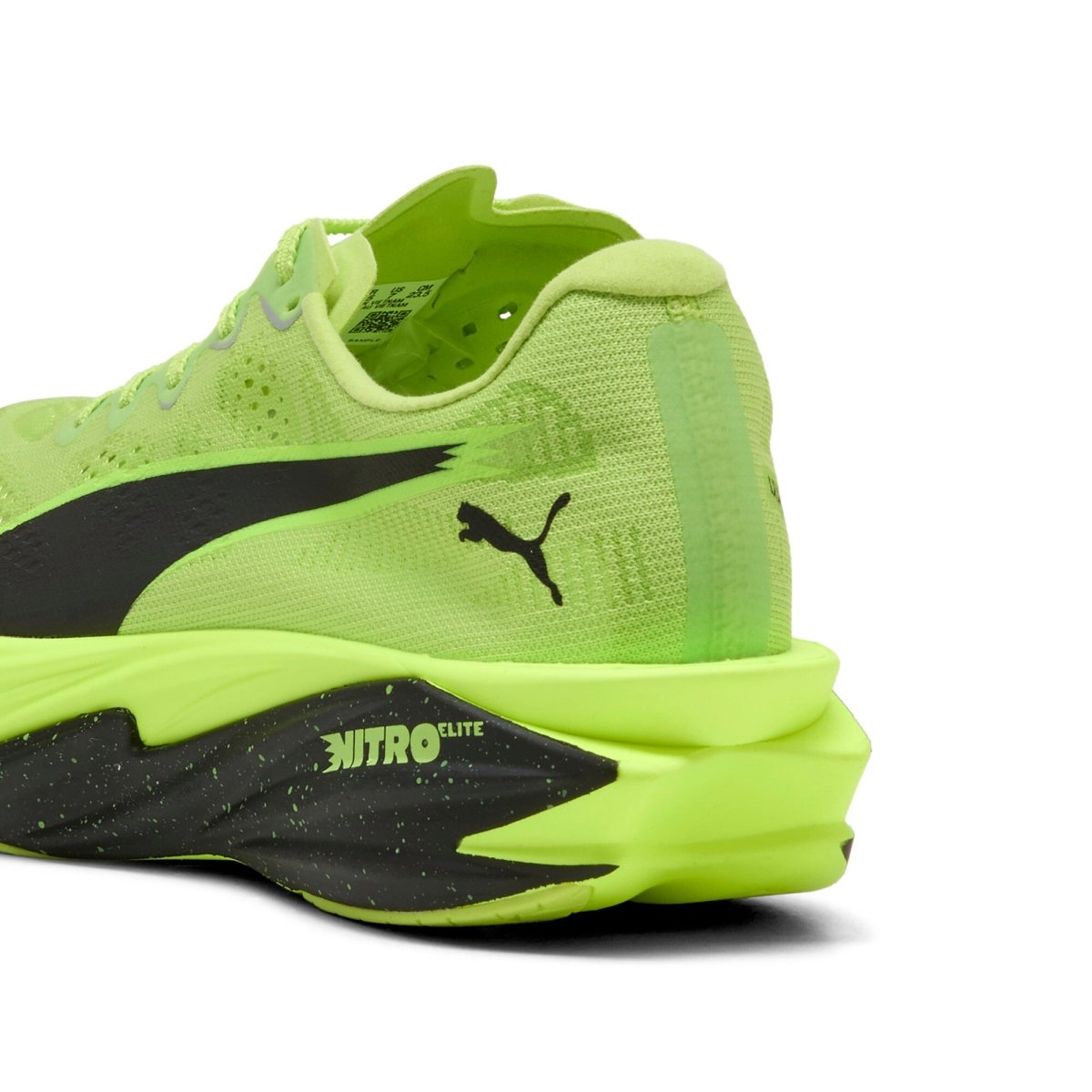 Puma Men's Deviate Nitro Elite 4 Running Shoes - Sunny Lime/Puma Black
