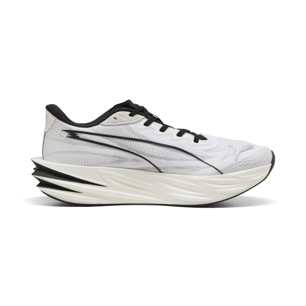 Puma Men's Deviate Pure Nitro Running Shoes - White/Black