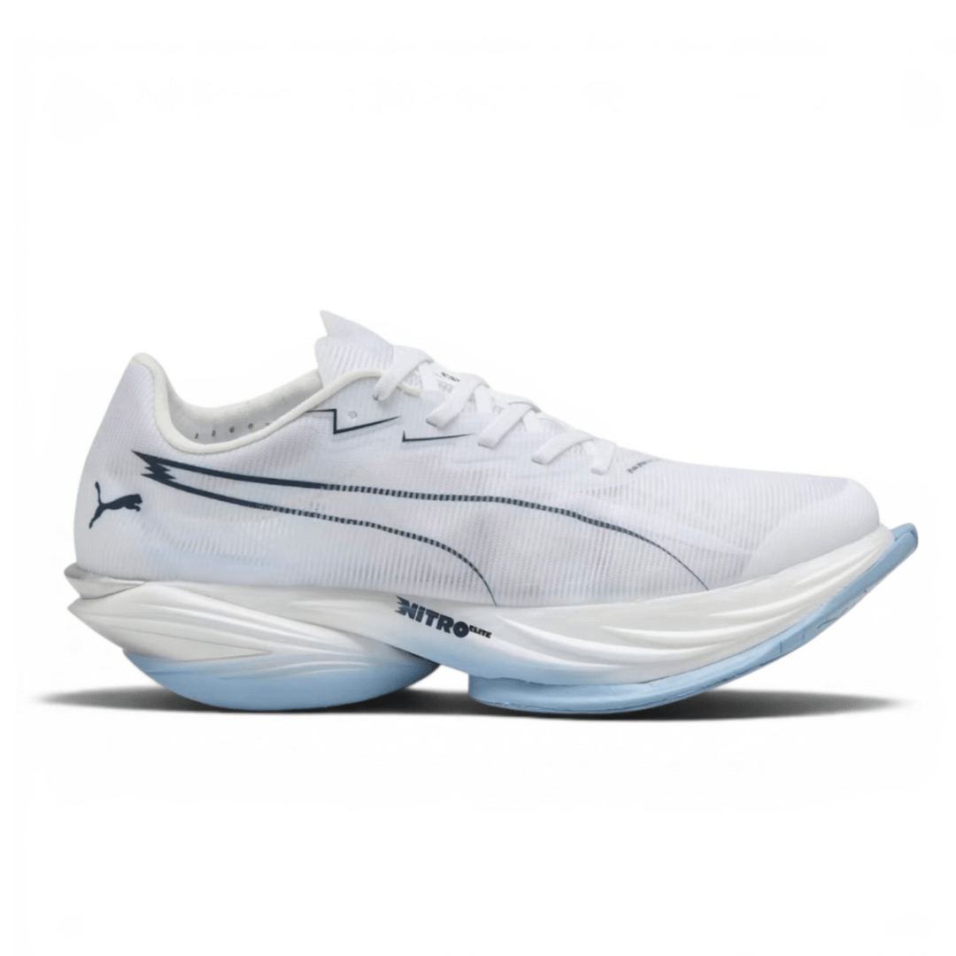 Puma Men's Fast - R Nitro Elite 3 Racing Shoes - White/Chambray Blue