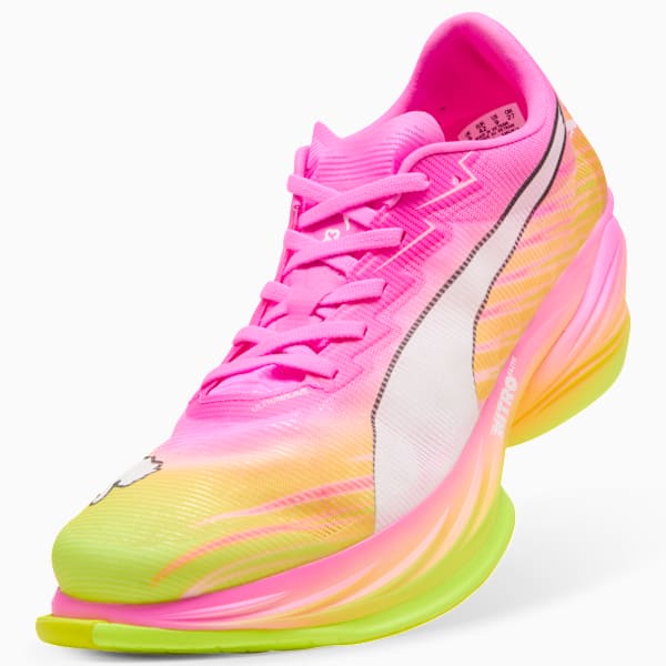 Puma Men's Fast - R Nitro Elite 3 Showtime Racing Shoes - Poisen Pink/Puma White
