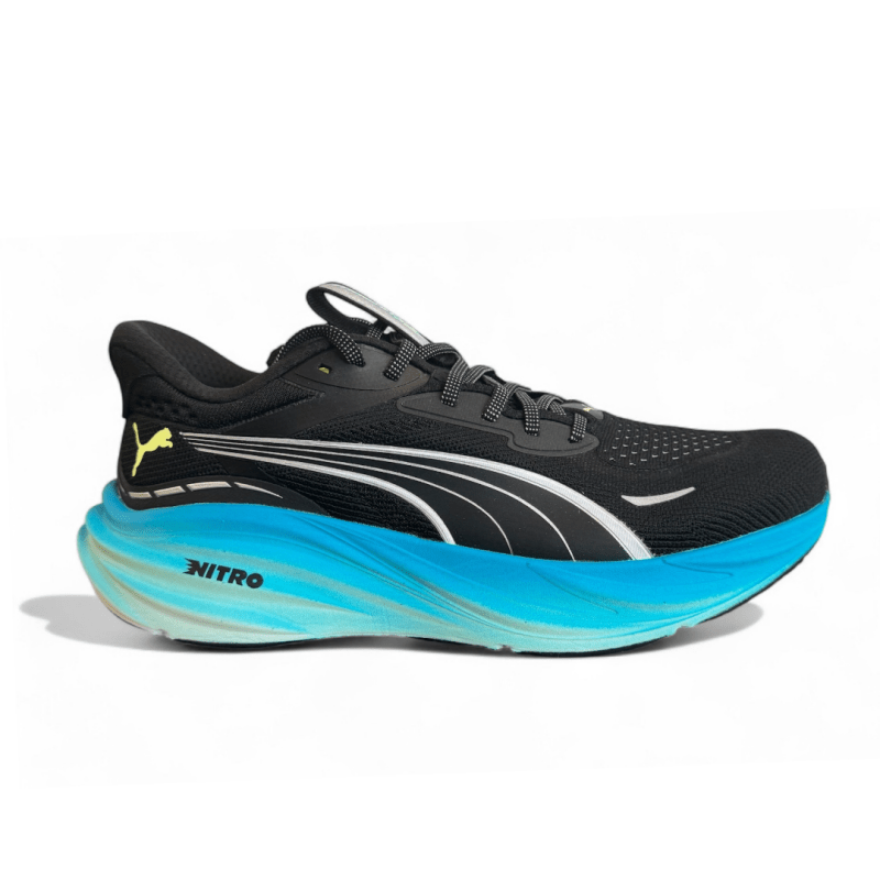 Seliga ShoesPuma Men's Magnify NITRO 3 Wide - Mint Melt/Puma Black/Speed Blue/Fizzy