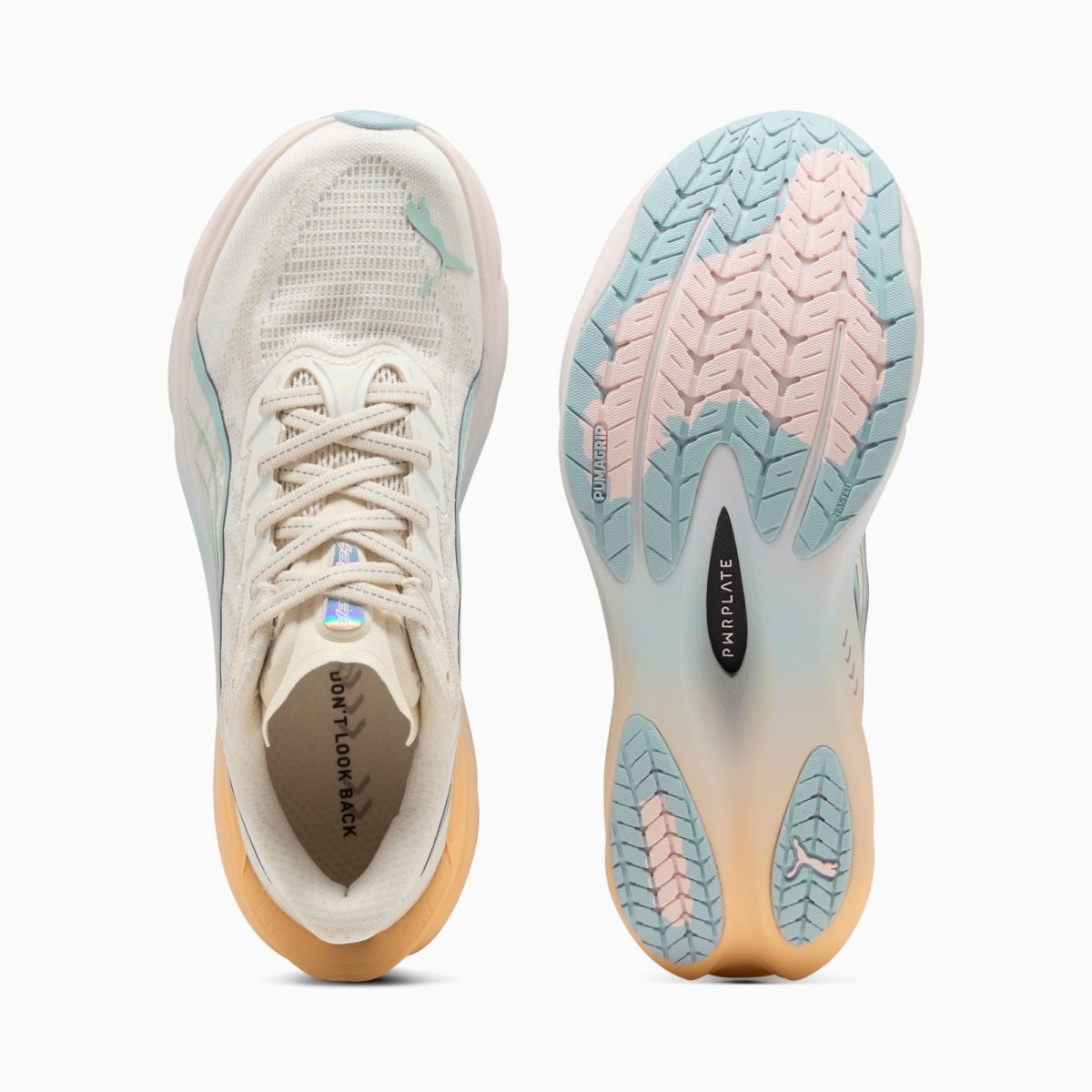 Puma Women's Deviate Nitro 4 Run Club - Warm White/Lucite/Vapor Gray