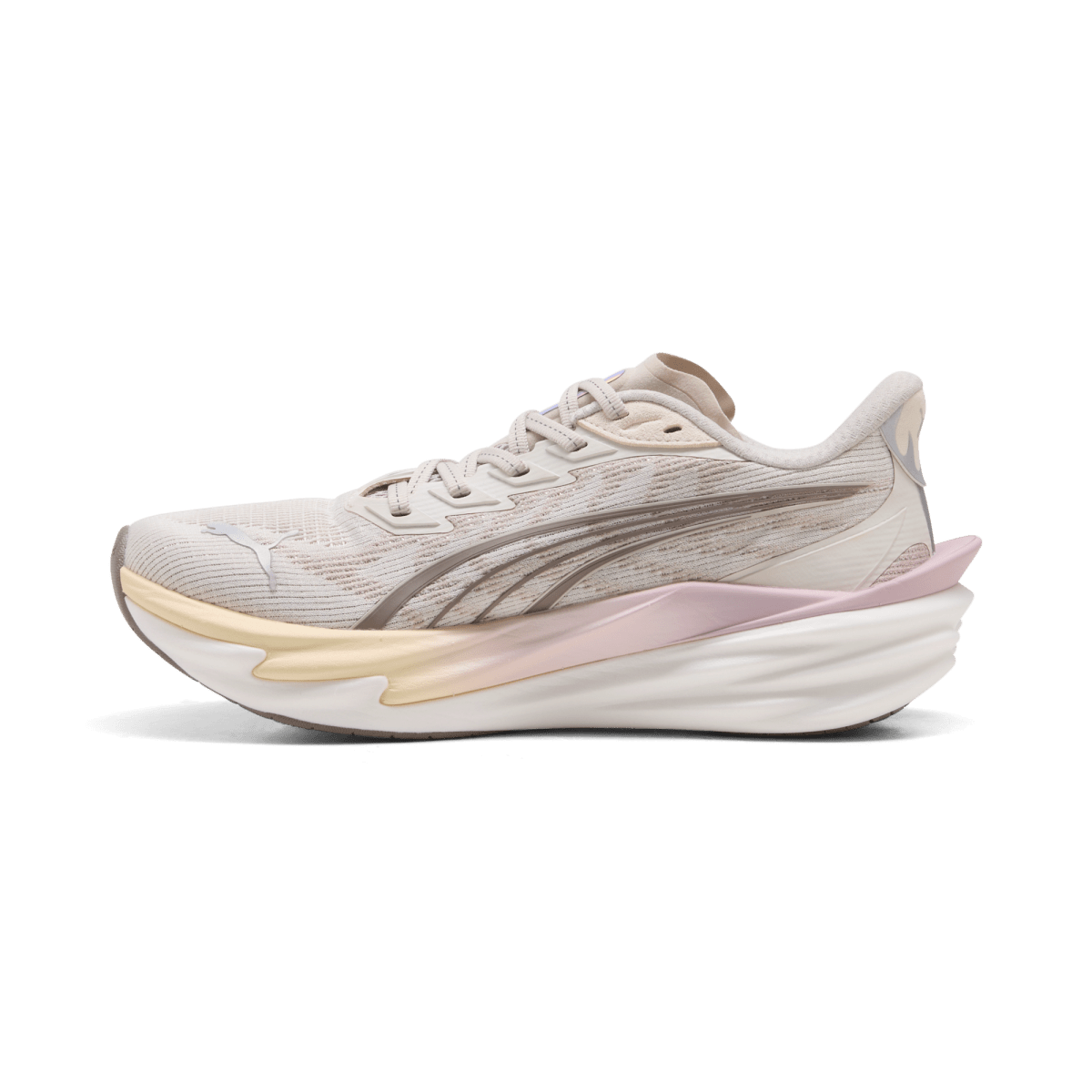 Puma Women's Deviate Nitro 4 Running Shoes - Alpine Snow/Misty Pink