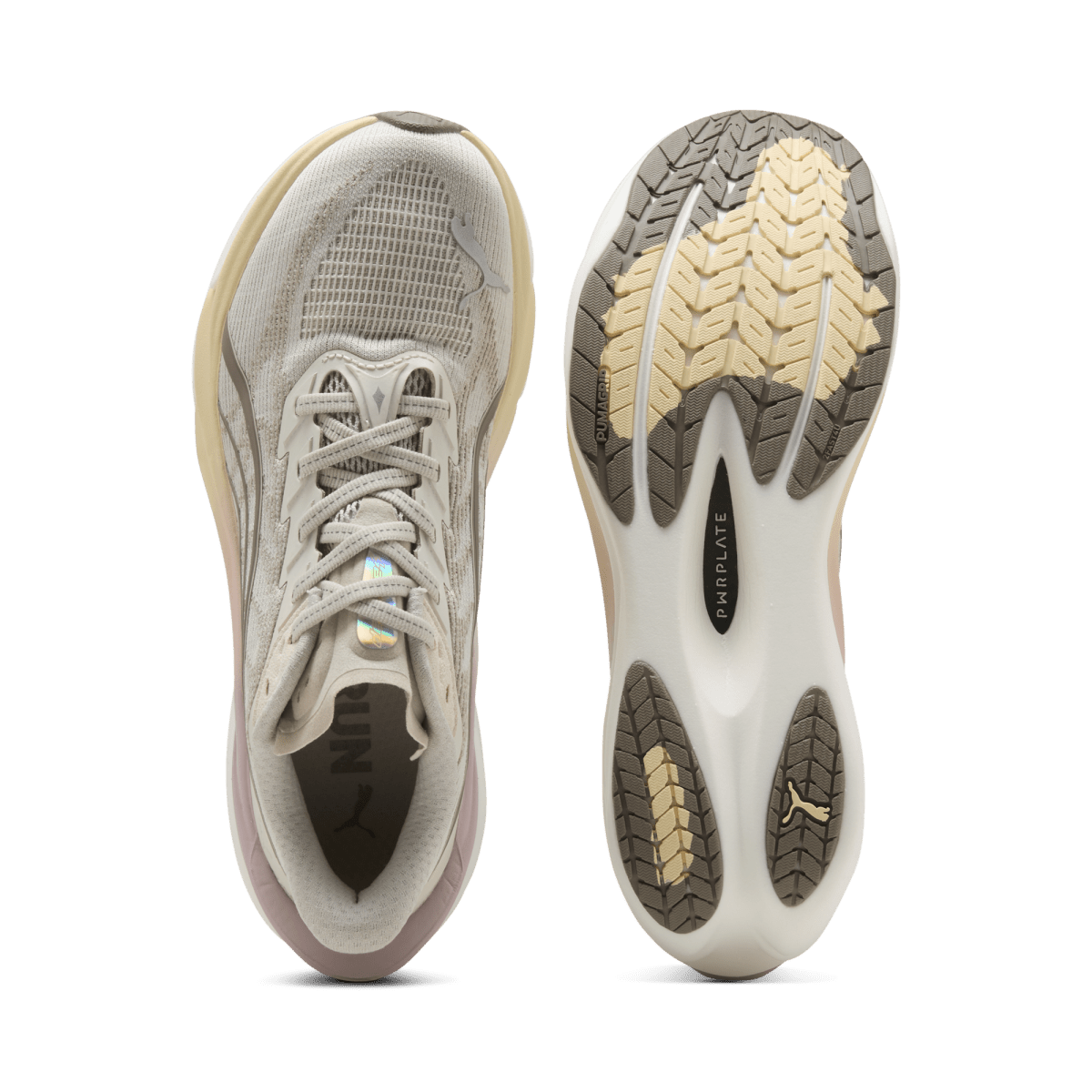 Puma Women's Deviate Nitro 4 Running Shoes - Alpine Snow/Misty Pink
