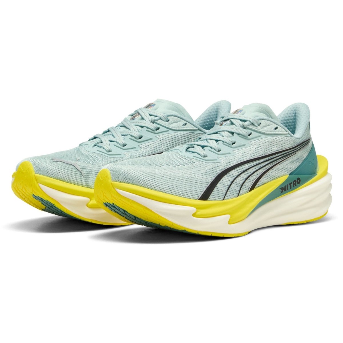 Puma Women's Deviate Nitro 4 Running Shoes - Fresh Water/Nitro Blue