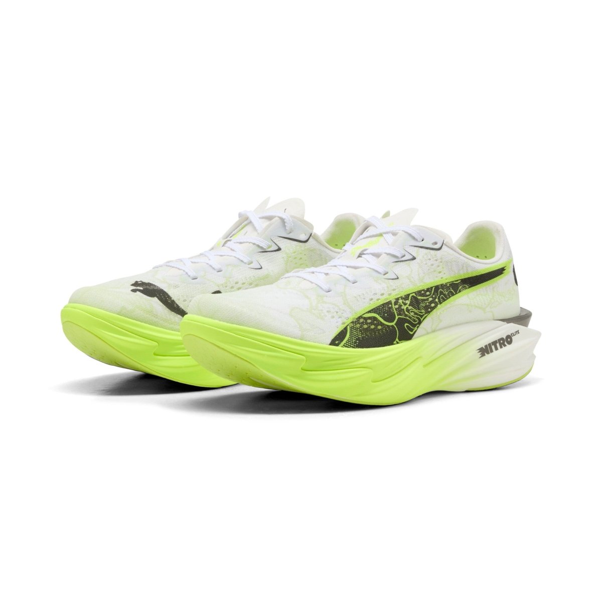 Puma Women's Deviate Nitro Elite 4 Ekiden - Puma White/Lime Squeeze