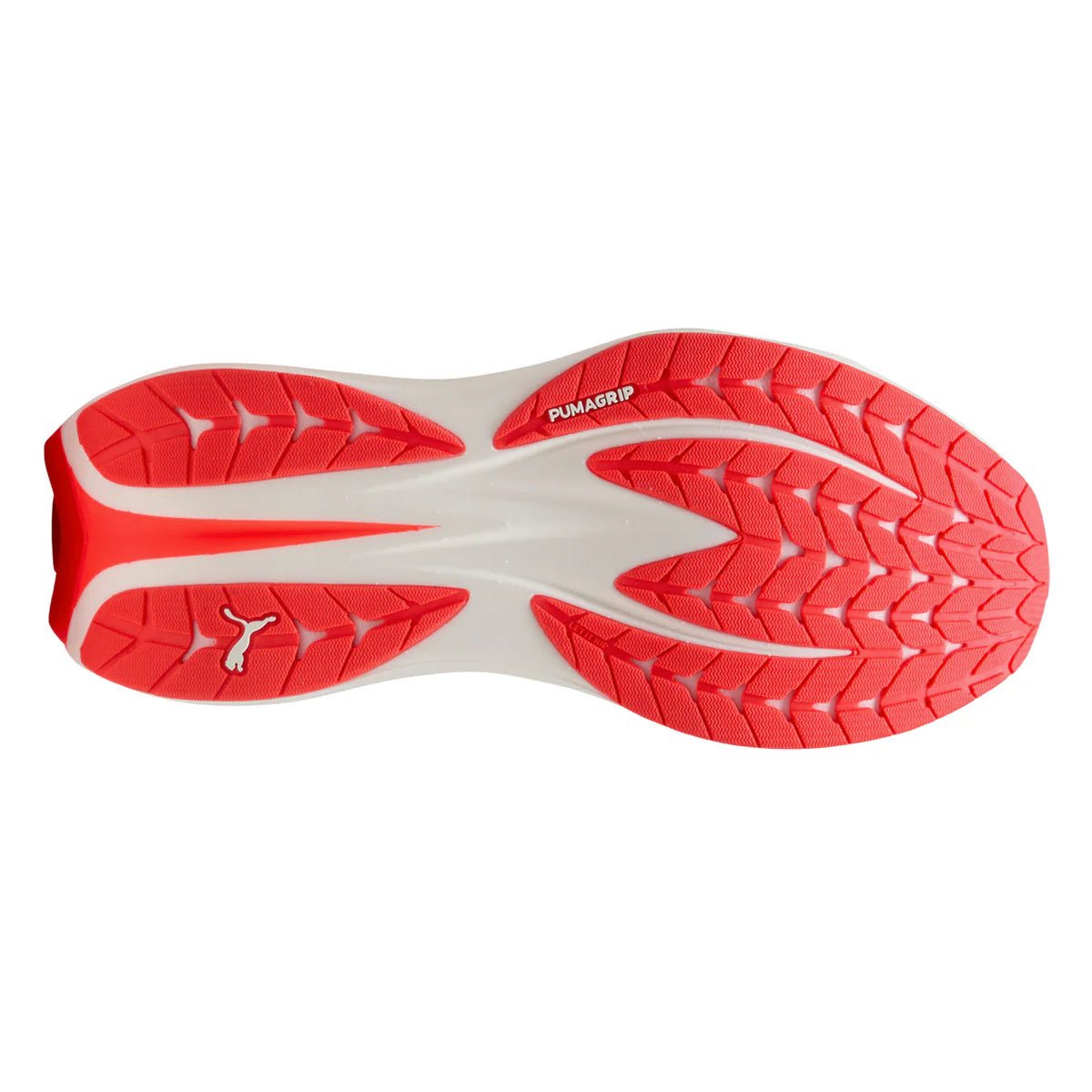 Puma Women's Deviate Pure Nitro Running Shoes - White/Ultra Red