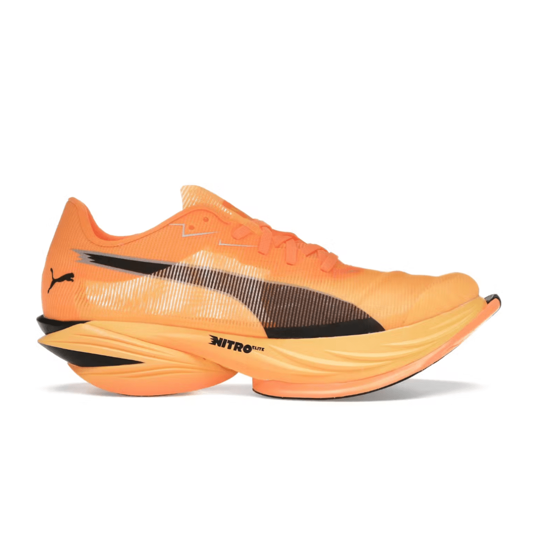 Puma Women's Fast - R Nitro Elite 3 Racing Shoes - Heat Fire/Puma Black