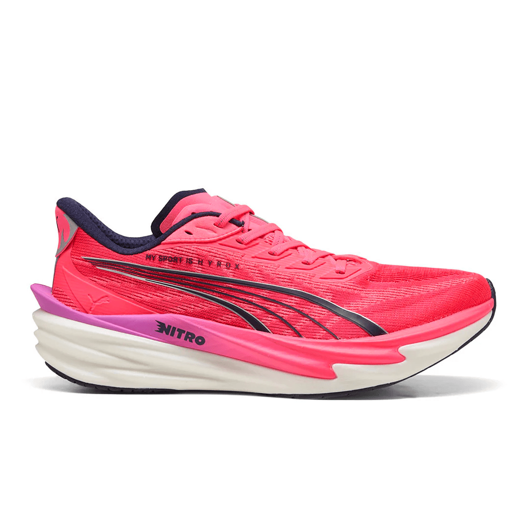 Puma x HYROX Men's Deviate Nitro 4 - Puma White/Electric Orchid/Pure Pink