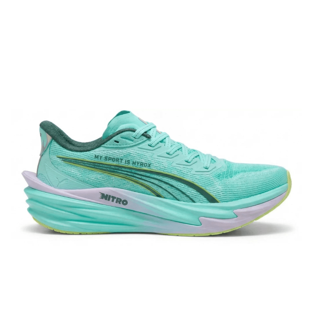 Puma x HYROX Women's Deviate Nitro 4 Running Shoes - Intense Mint/Light Lavender