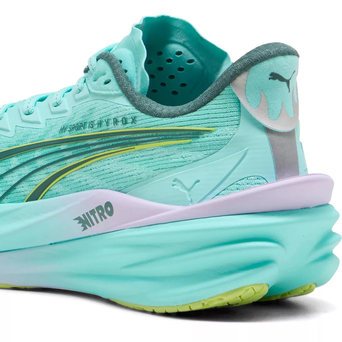 Puma x HYROX Women's Deviate Nitro 4 Running Shoes - Intense Mint/Light Lavender
