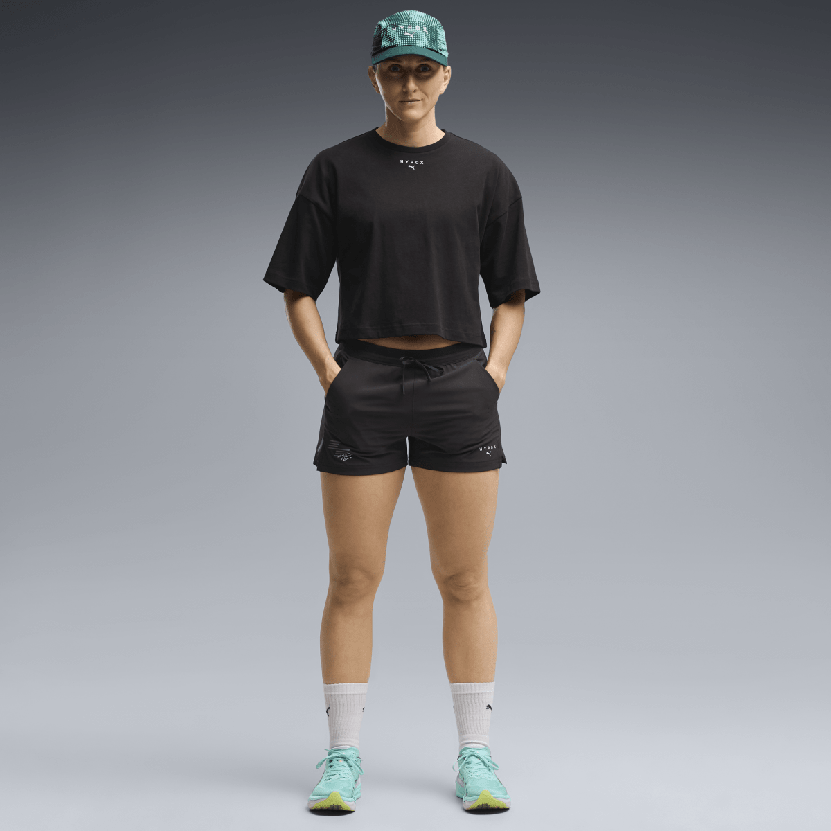 Puma x HYROX Women's PWRMODE Woven Short - Black