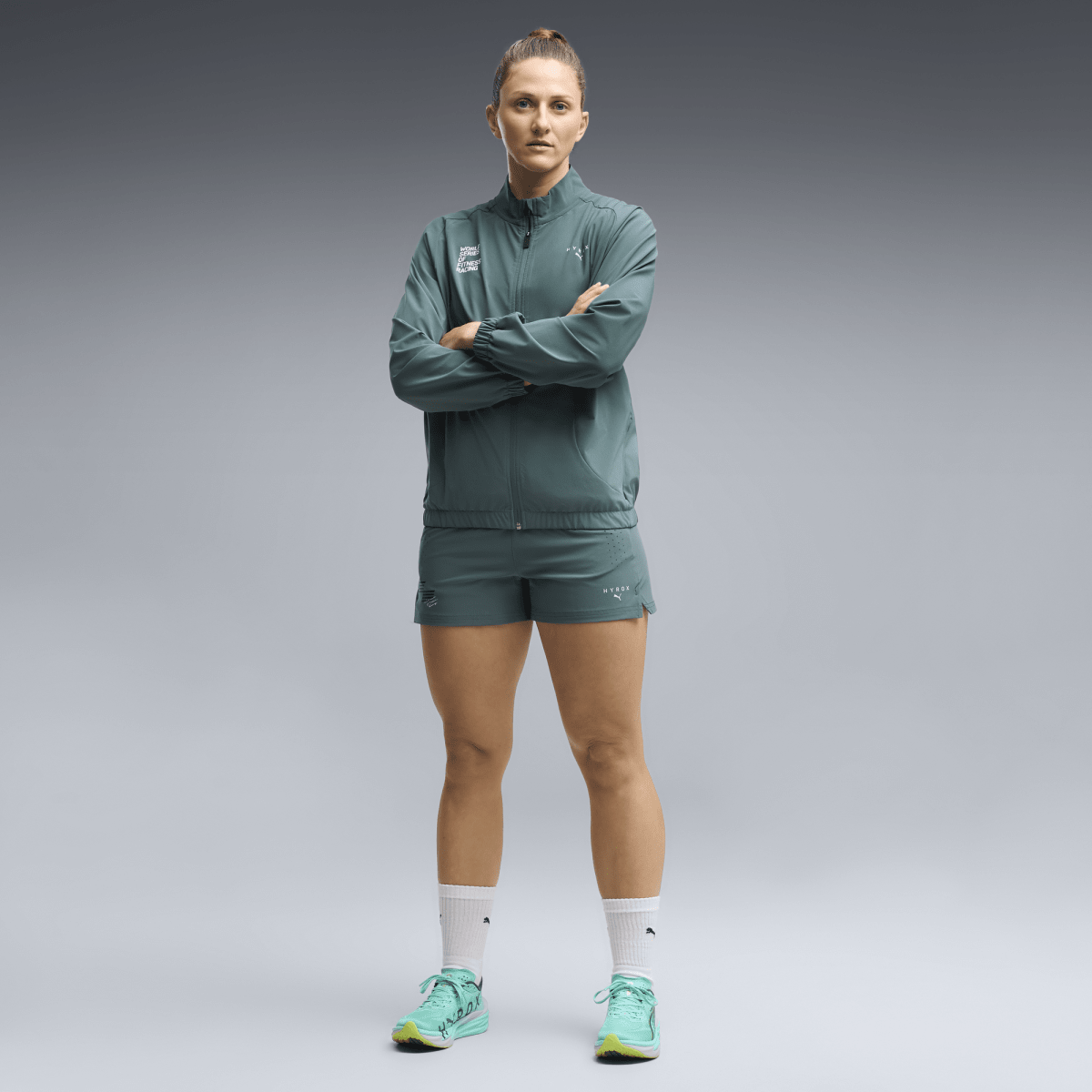 Puma x HYROX Women's PWRMODE Woven Short - Herb Garden