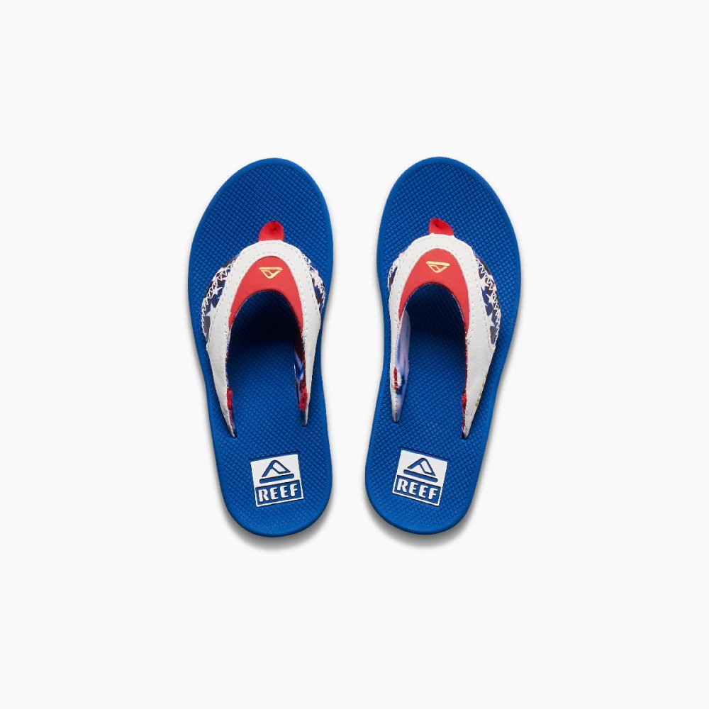 Seliga ShoesReef Kids Fanning - Red White & Blue