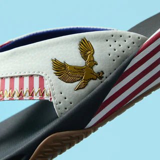 Reef Men's Fanning Flip Flops - Golden Eagle Black