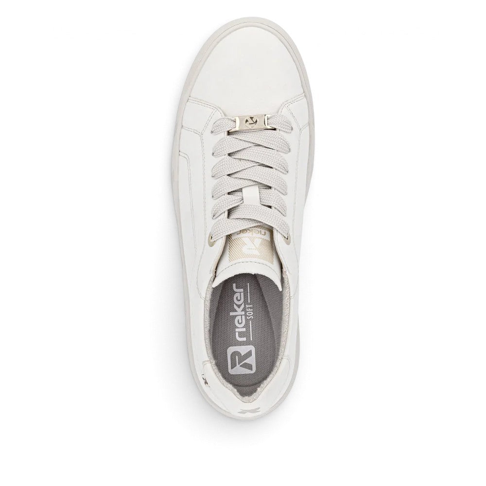 Rieker Women's Carla Sneaker W2601-82 - Off White
