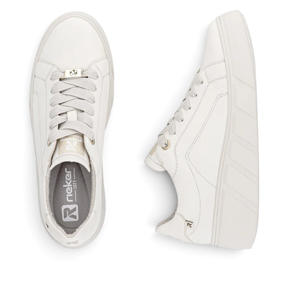 Rieker Women's Carla Sneaker W2601-82 - Off White