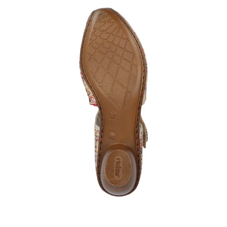 Rieker Women's Mirjam 43753 - 91 - Beige Multi/Muschel