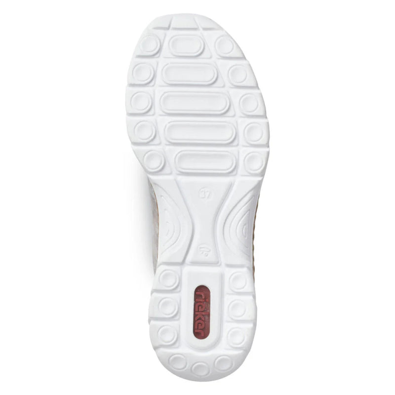 Rieker Women's Nikita N42K6 - 40 - Grey/Rose Metallic