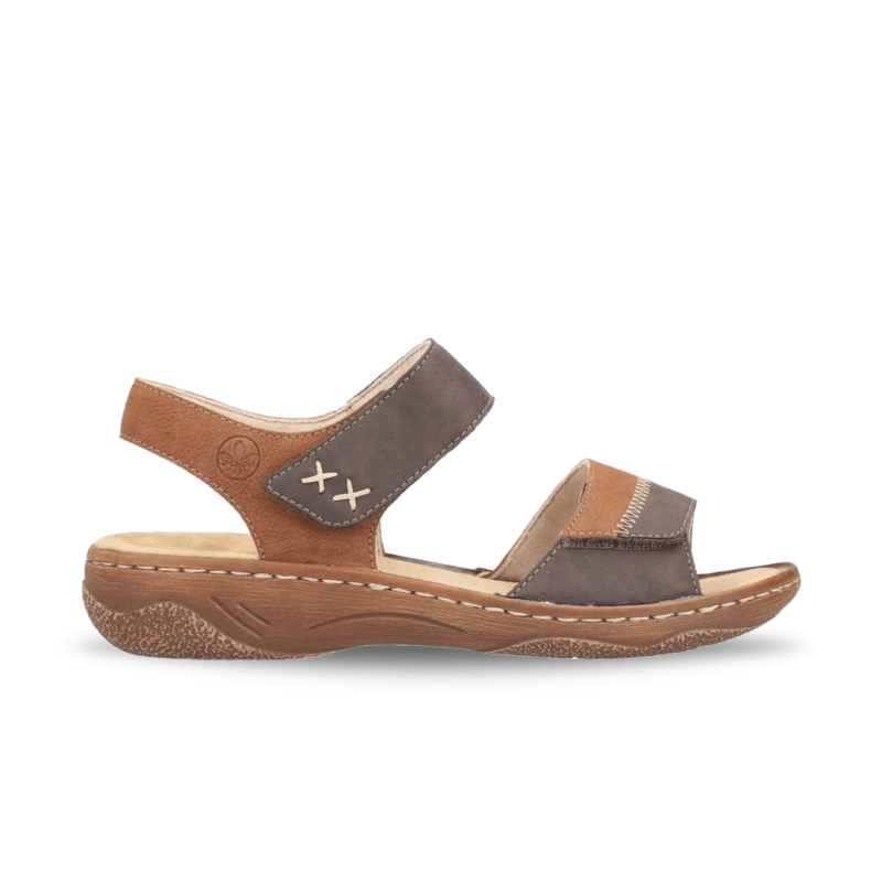 Rieker Women's Regina V2860 - 24 - Chocolate/Cognac