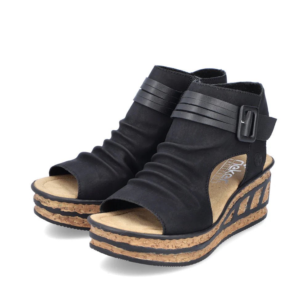 Rieker Women's Rose 68191 - 00 - Black