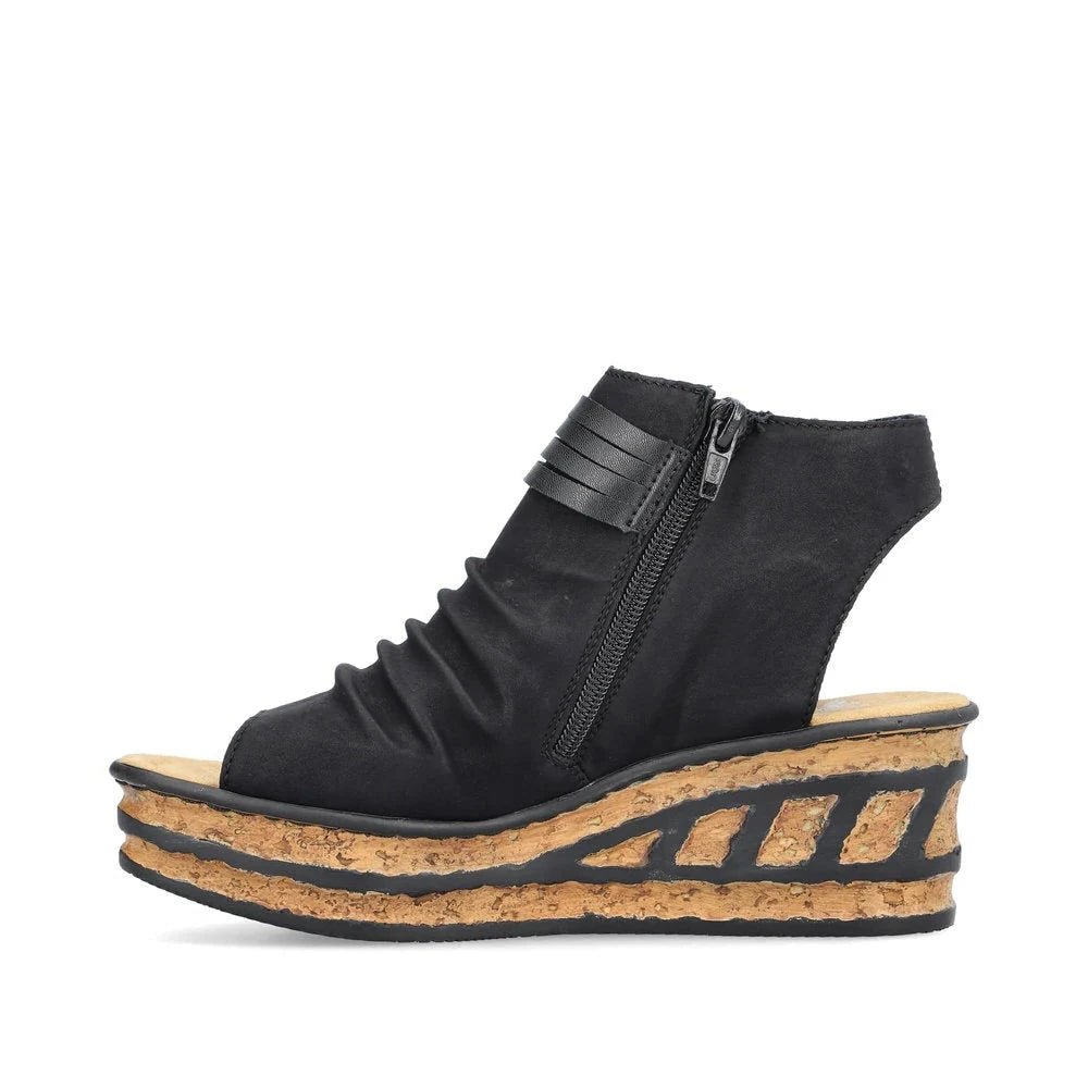 Rieker Women's Rose 68191 - 00 - Black