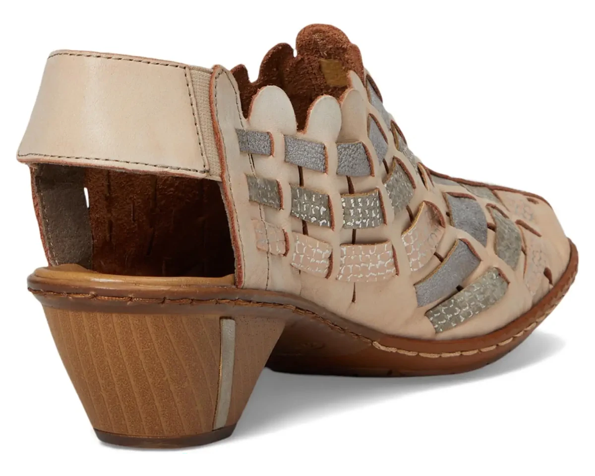 Rieker Women's Sina 46778 - 64 - Clay/Light Rose/Silver