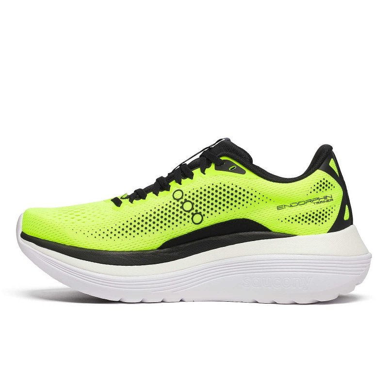 Seliga ShoesSaucony Men's Endorphin Trainer - Citron/Black