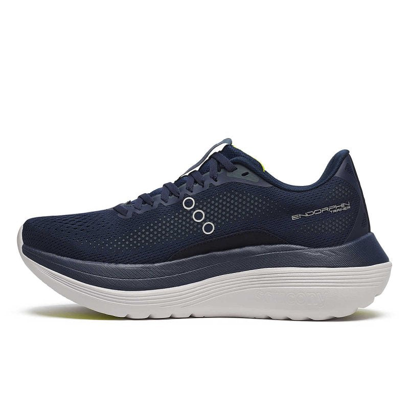 Seliga ShoesSaucony Men's Endorphin Trainer - Navy/Primrose