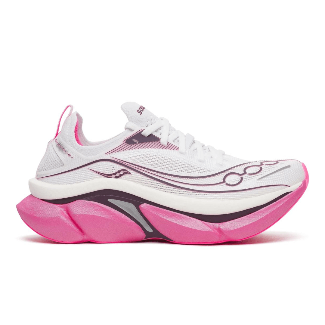 Saucony Unisex Endorphin Elite 3 Racing Shoes - White/Eggplant