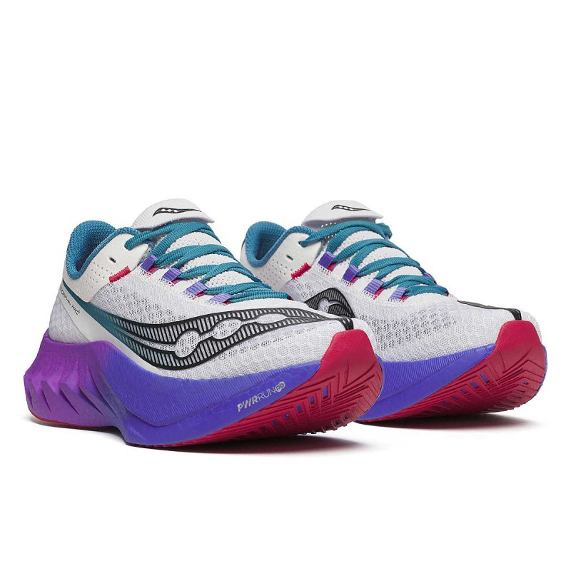 Saucony Women's Endorphin Pro 4 Galaxy - White/Shadow