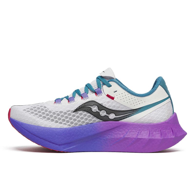 Saucony Women's Endorphin Pro 4 Galaxy - White/Shadow
