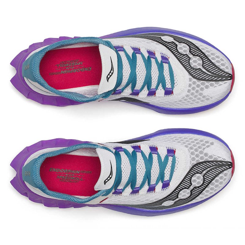 Saucony Women's Endorphin Pro 4 Galaxy - White/Shadow