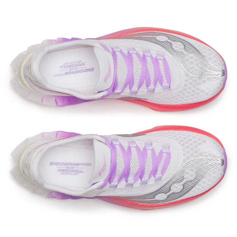 Saucony Women's Endorphin Pro 4 - White/Crocus