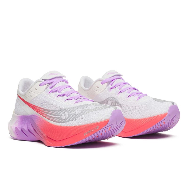 Saucony Women's Endorphin Pro 4 - White/Crocus