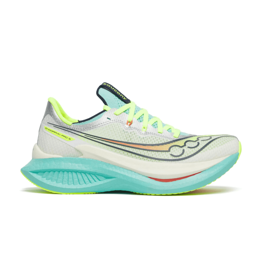 Saucony Women's Endorphin Pro 5 Running Shoes - White/Splash