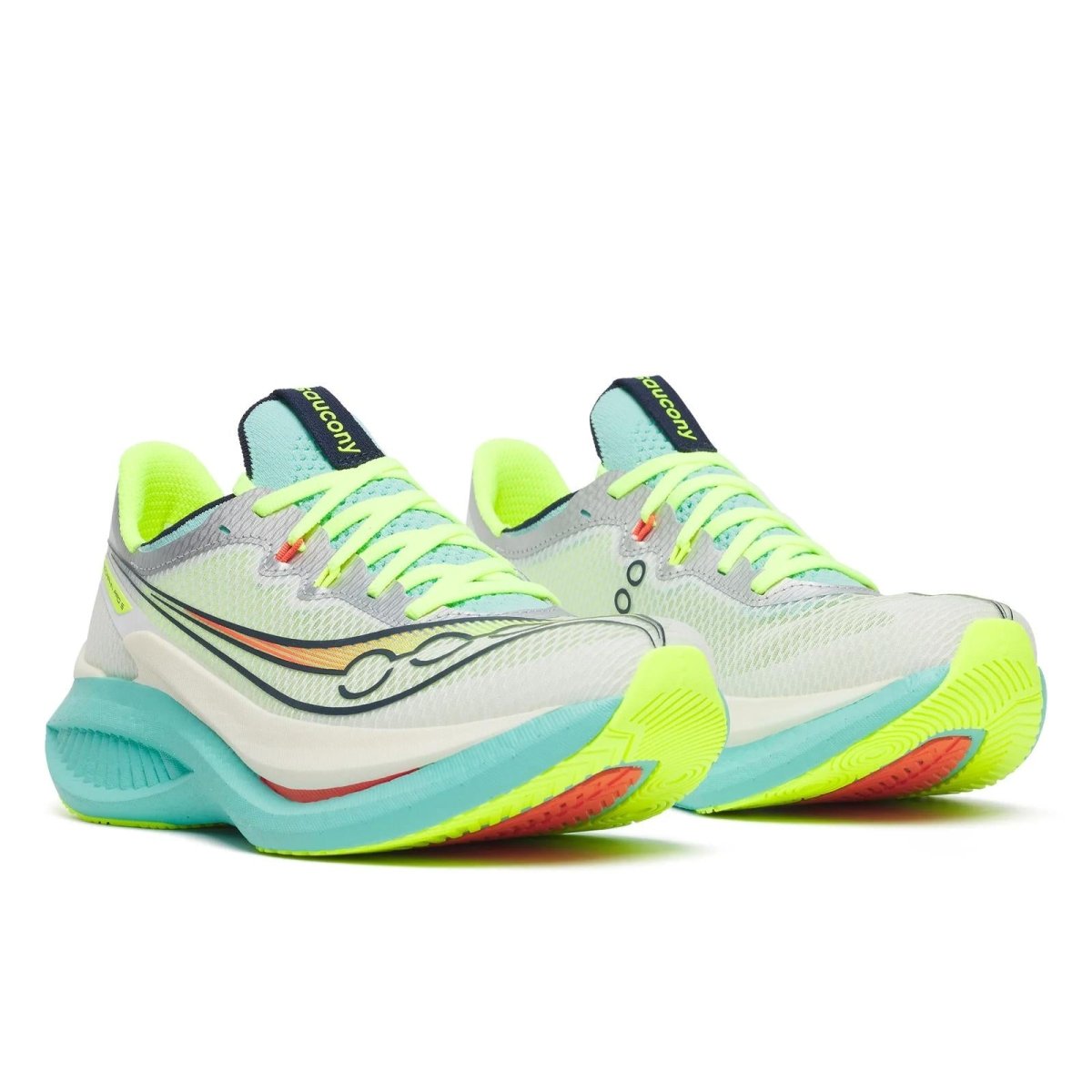 Saucony Women's Endorphin Pro 5 Running Shoes - White/Splash