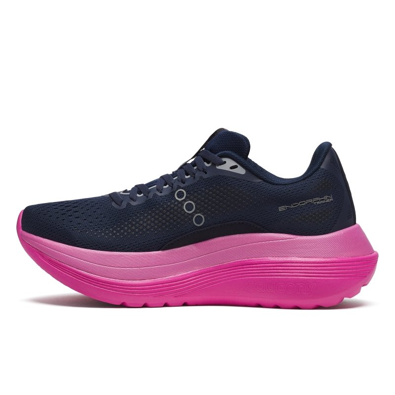 Saucony Women's Endorphin Trainer - Navy/Fuchsia