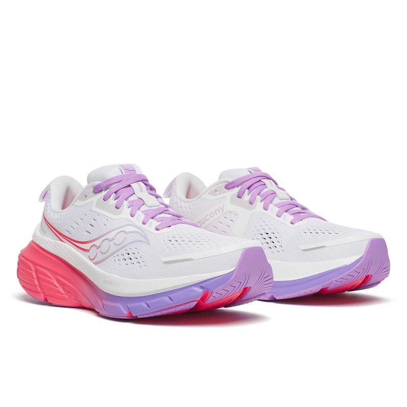 Saucony Women's Guide 18 - White/Crocus
