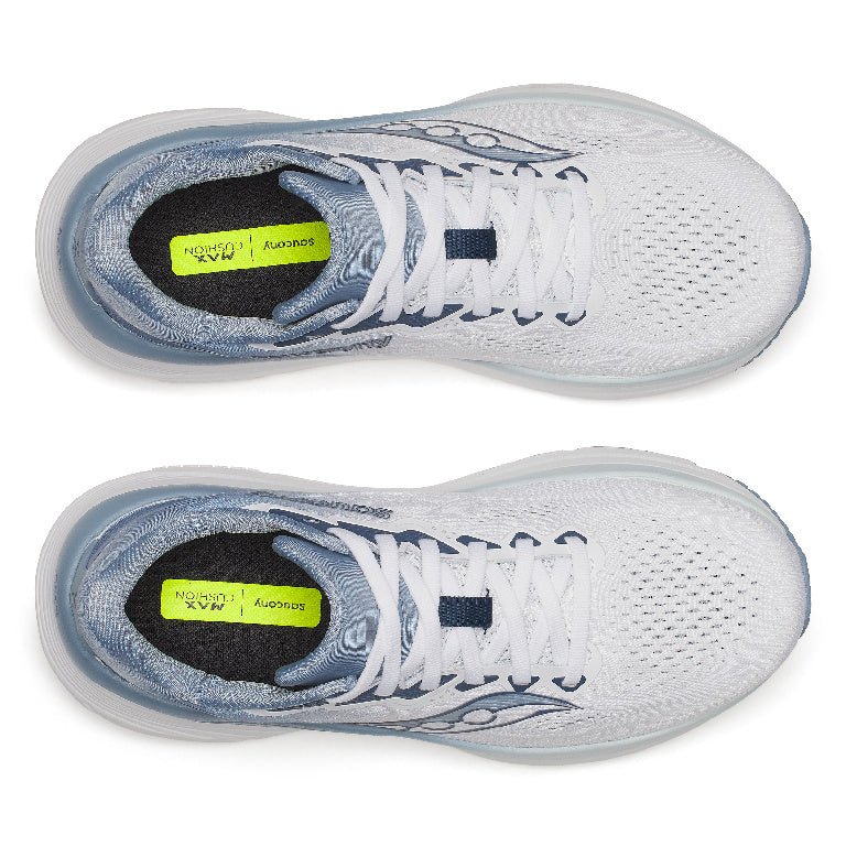 Saucony Women's Guide 19 Running Shoes - White/Storm