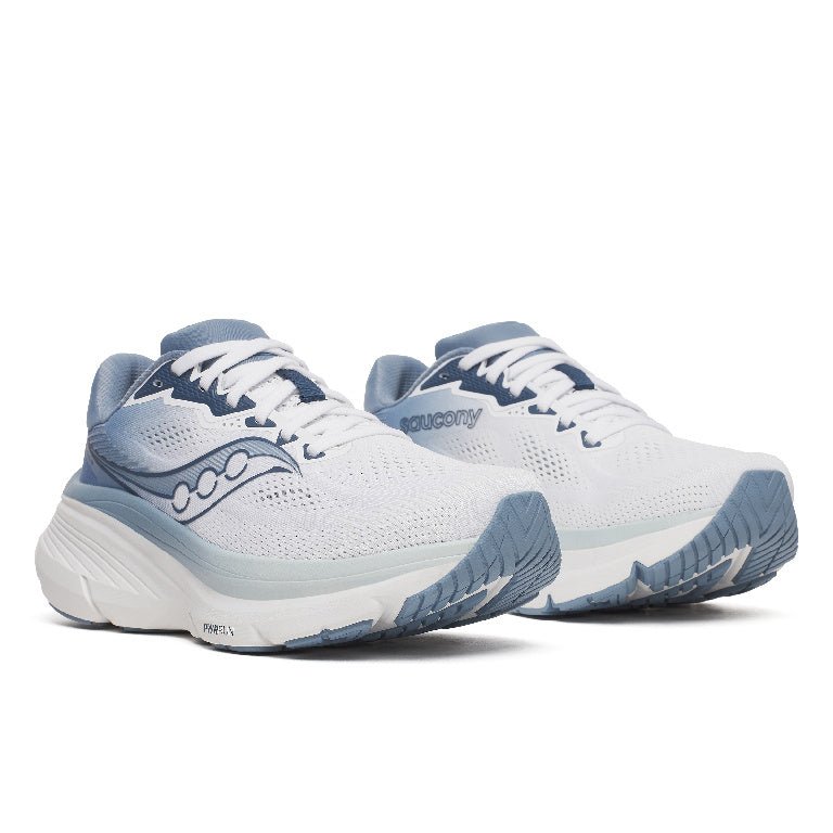 Saucony Women's Guide 19 Running Shoes - White/Storm
