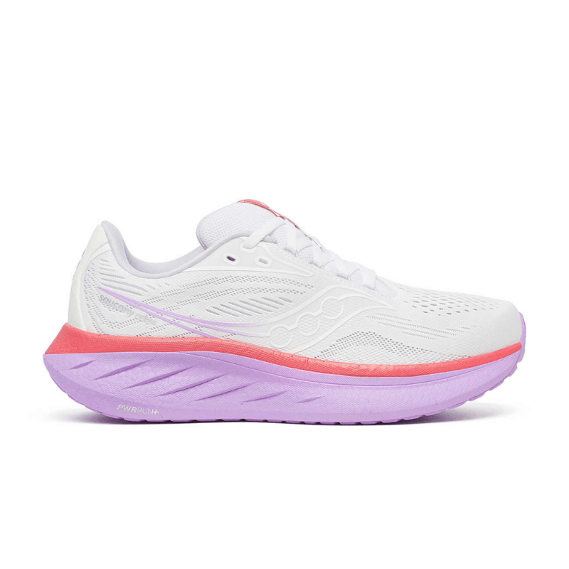 Seliga ShoesSaucony Women's Ride 18 - White/Coral