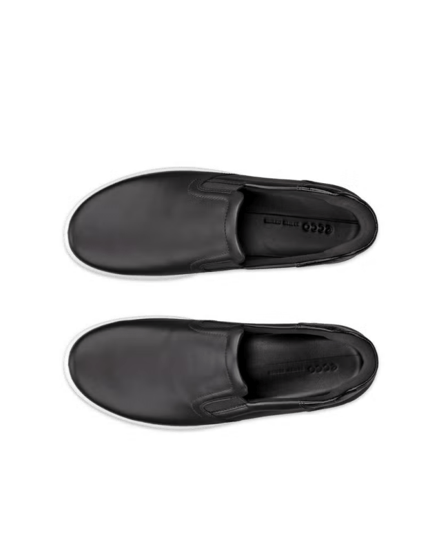 Ecco Women's Soft 7 Slip - On - Black/Patent Black