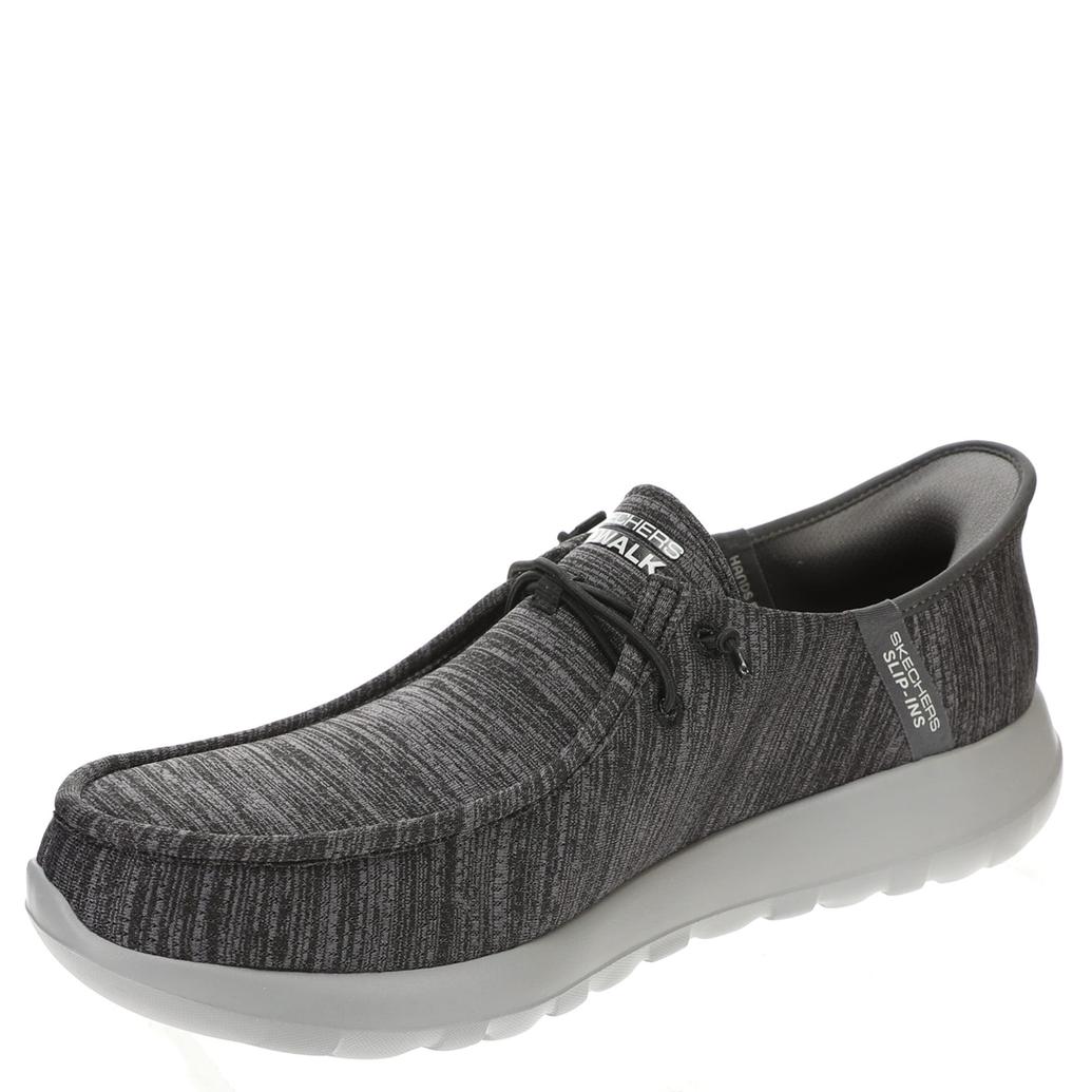 Skechers Men's GO WALK Max Free Hands Slip - Ins - Charcoal/Black