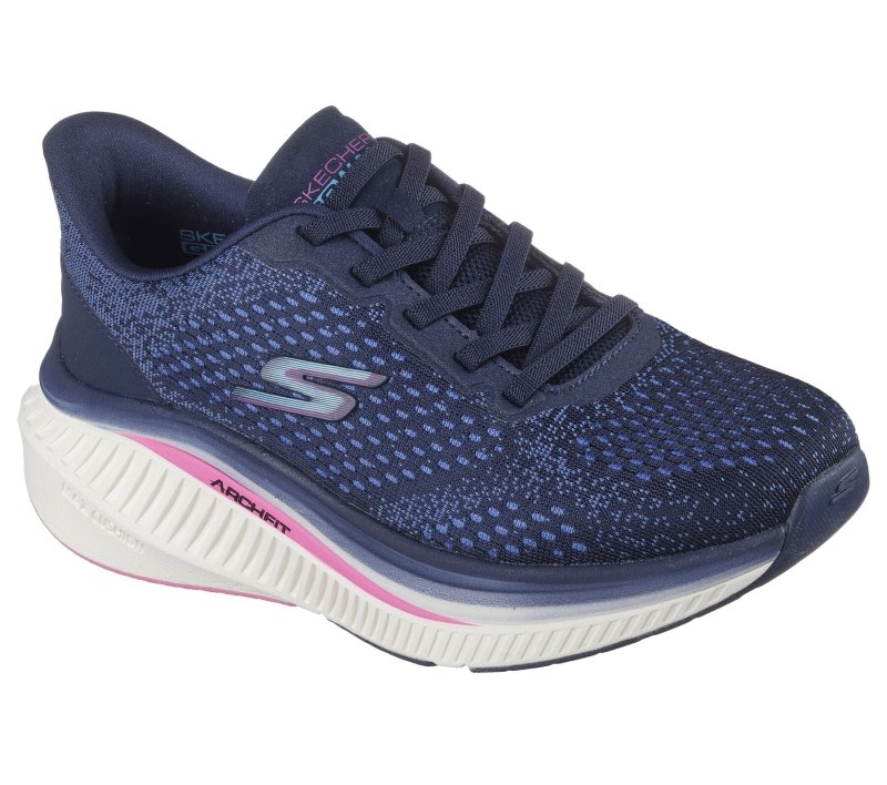 Skechers Women's GO WALK Max Cushioning Arch Fit Roslyn - Navy/Purple