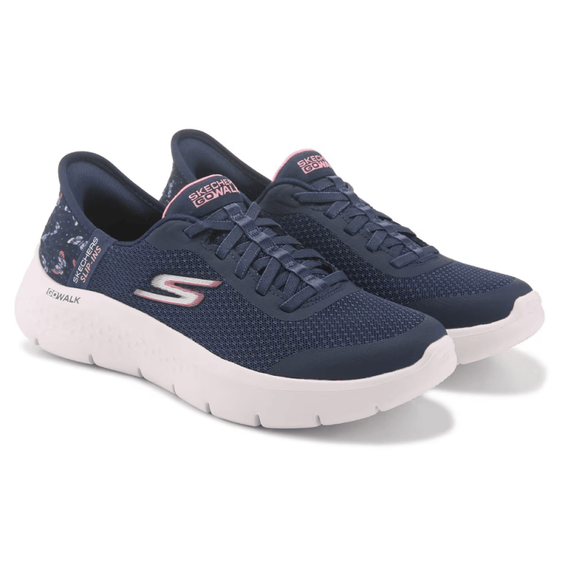 Skechers Women's Slip Ins GO WALK Flex Eva - Navy/Pink