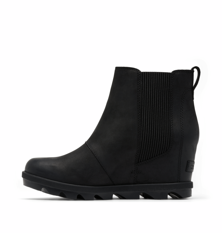 Sorel Women's Joan Rhapsody Chelsea Wedge - Black/Black